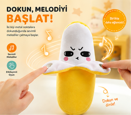 Melodi Muzum – Dokunmatik Müzikli Peluş Muz Oyuncağı