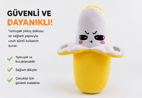 Melodi Muzum – Dokunmatik Müzikli Peluş Muz Oyuncağı
