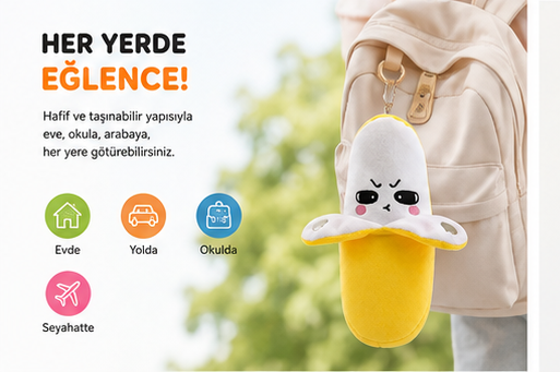 Melodi Muzum – Dokunmatik Müzikli Peluş Muz Oyuncağı